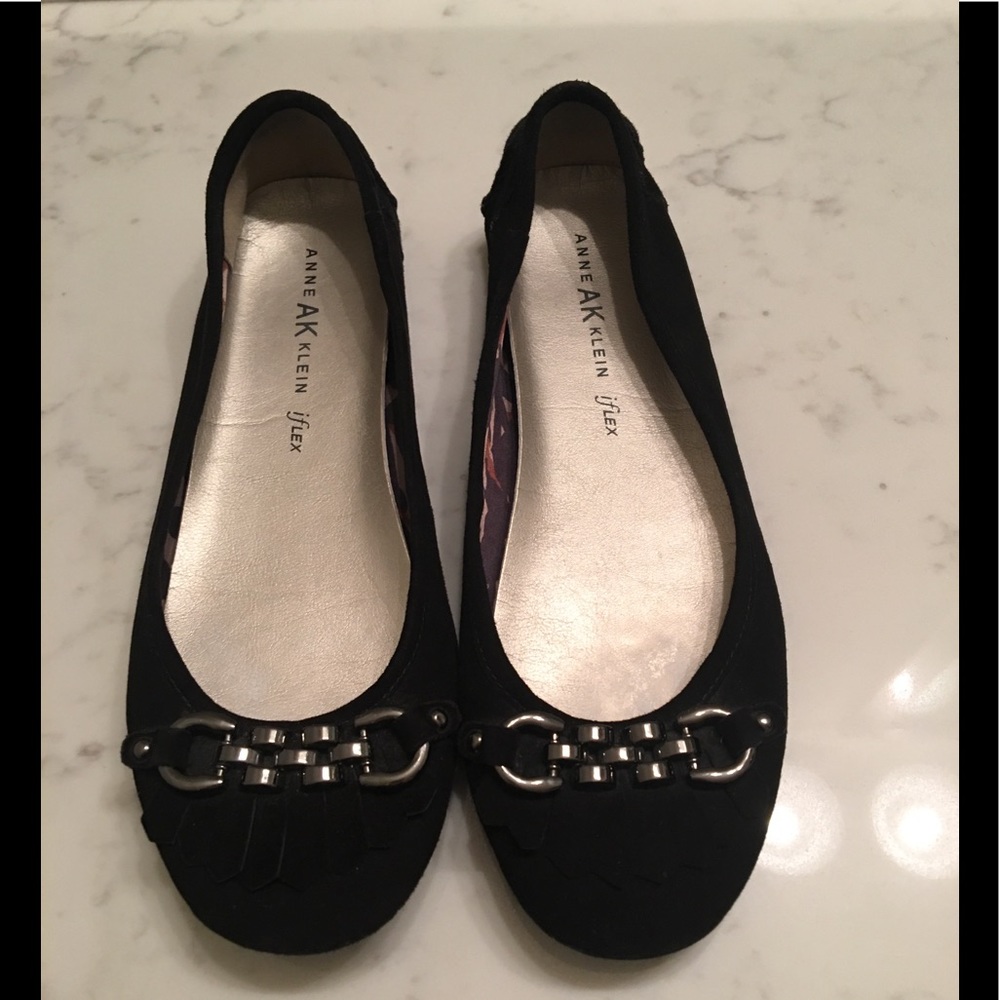 Anne Klein Suede Flats